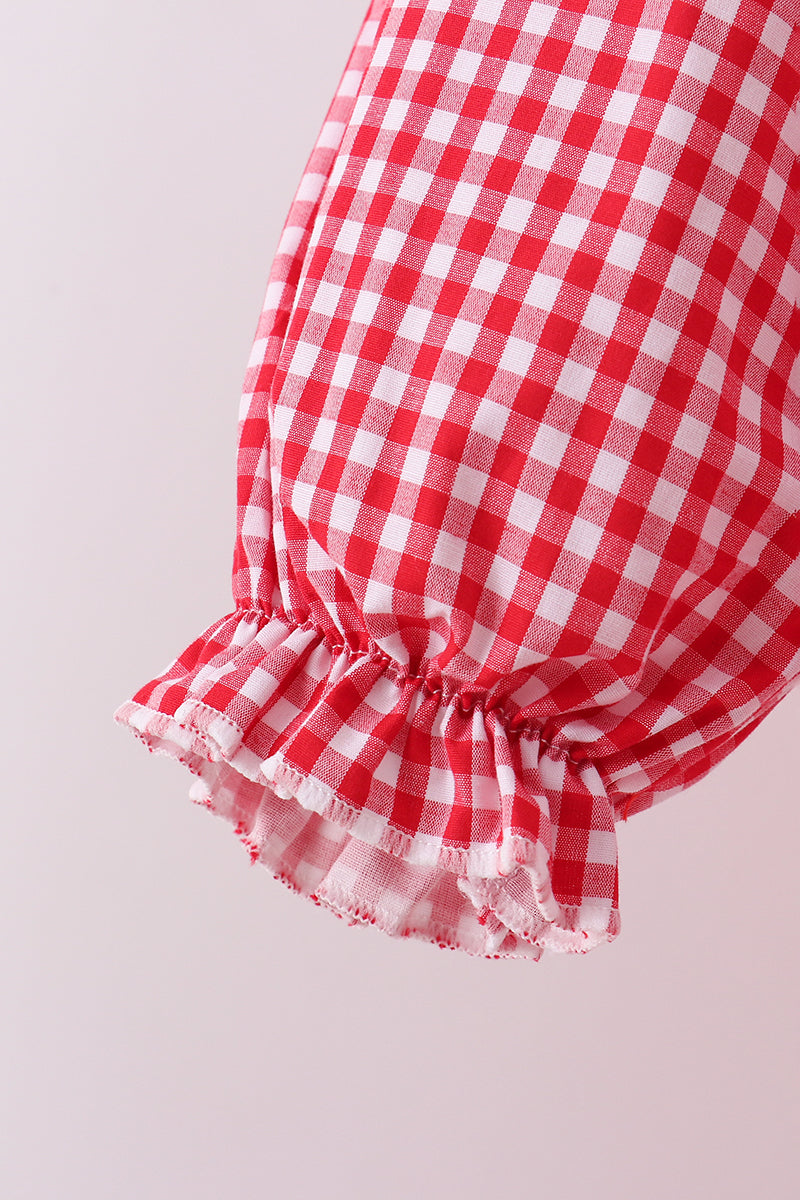 Red christmas tree reindeer pants set