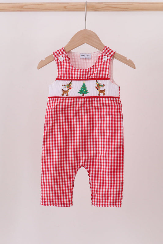 Red christmas tree reindeer jonjon