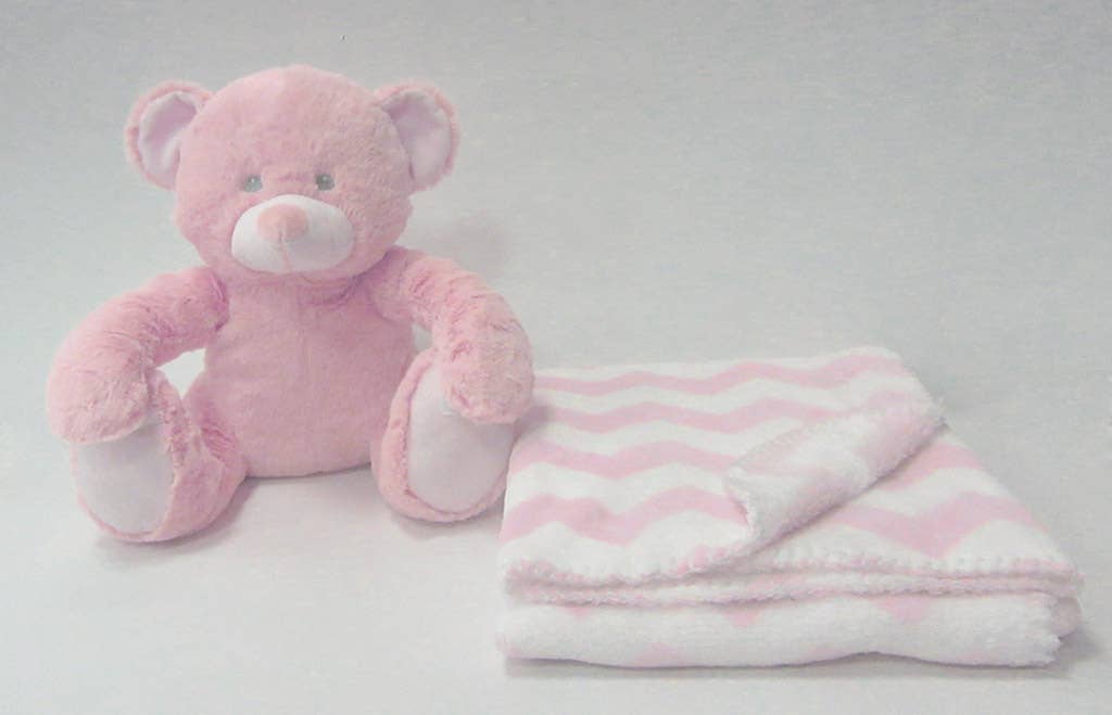 Plush Animal and Blanket Set