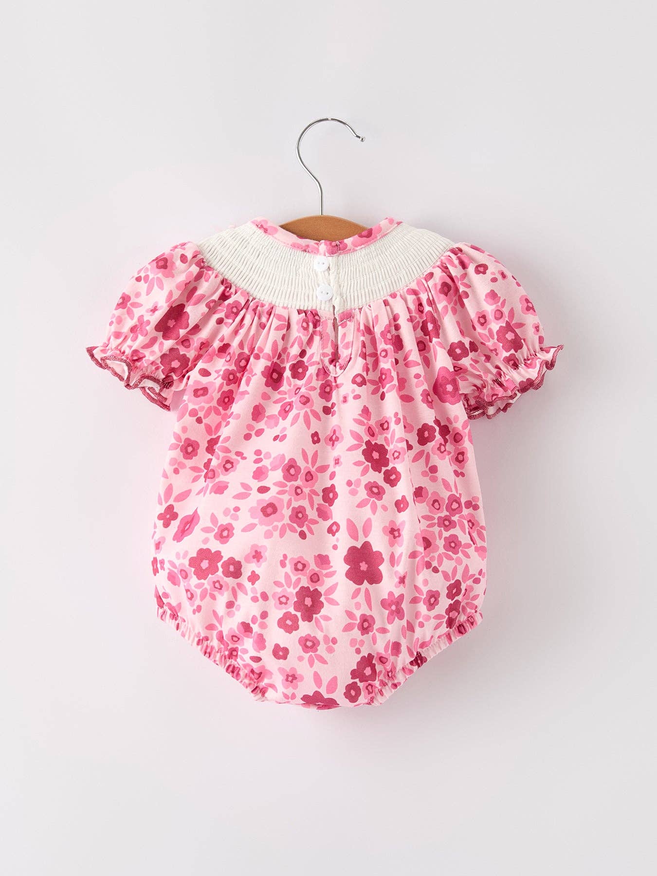 Boots Embroidered Floral Baby Girl Romper
