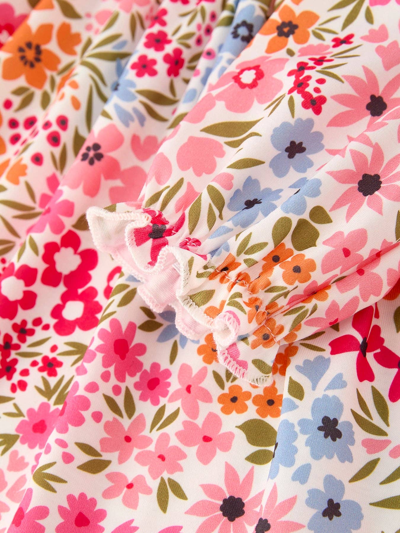Pumpkin Smock Floral Dress