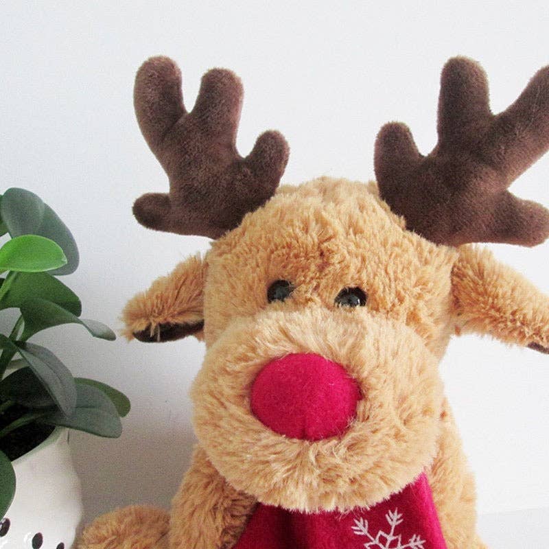 12 Inch Christmas Elk plushy. Elk1
