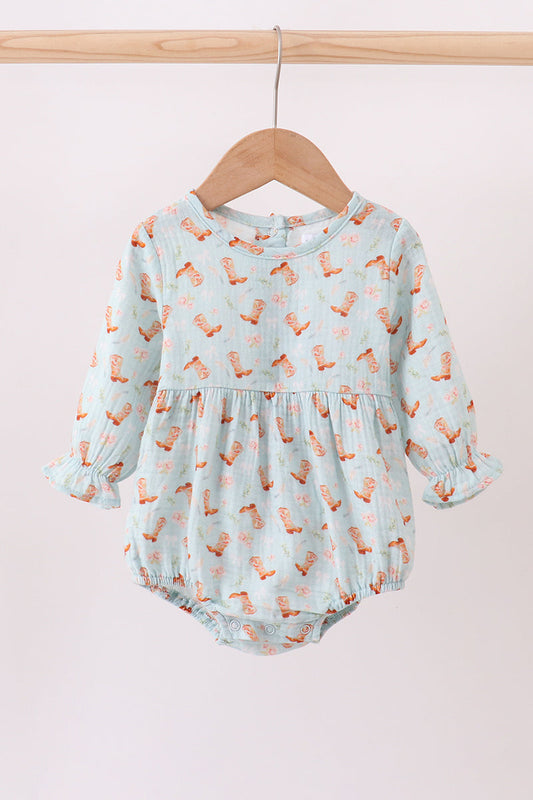 Boots Print Muslin Bubble