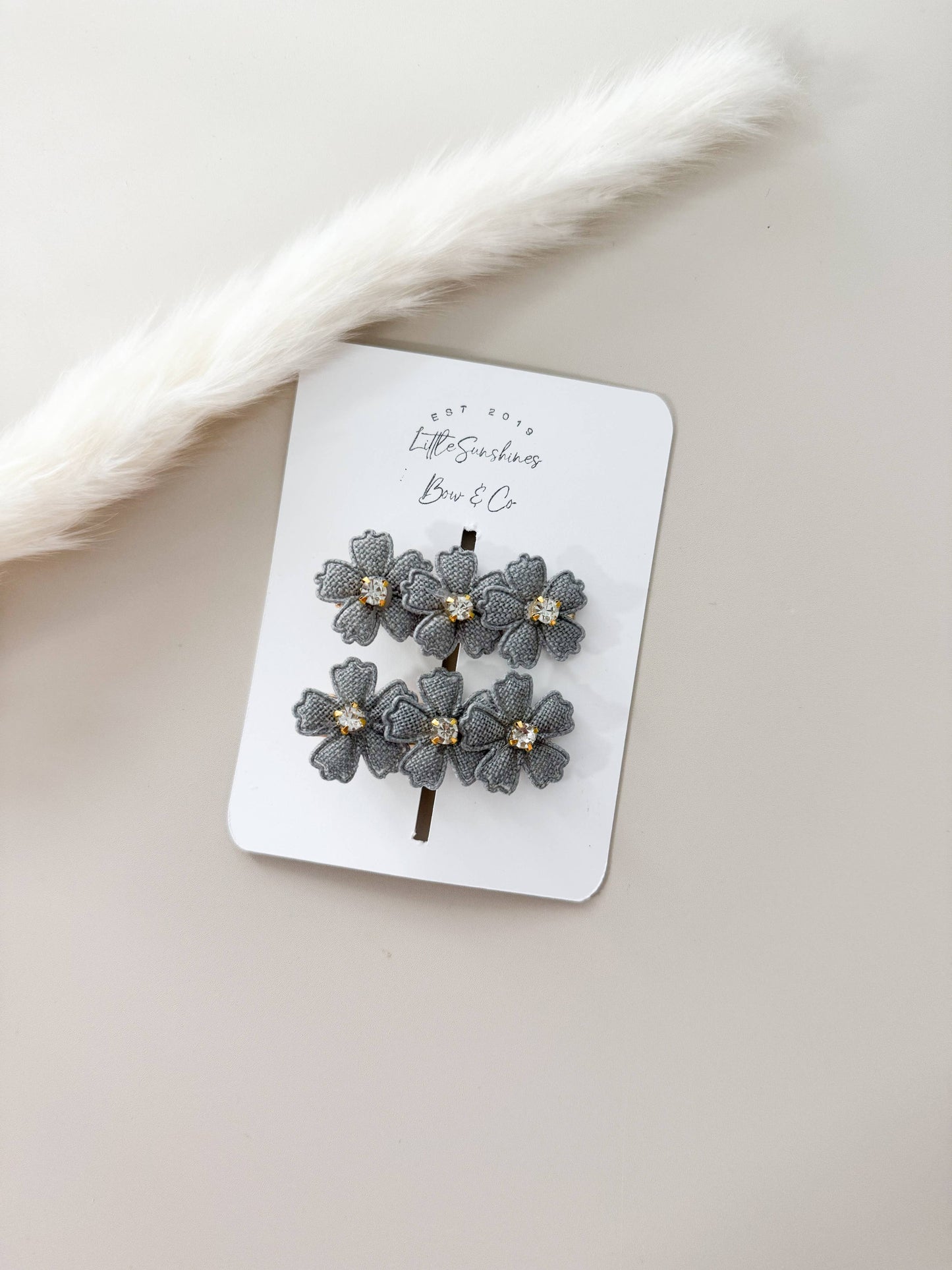 Flower Hair Clips- Set of 2
