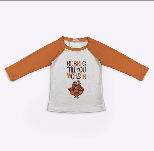 Gobble Wobble Boy Raglan