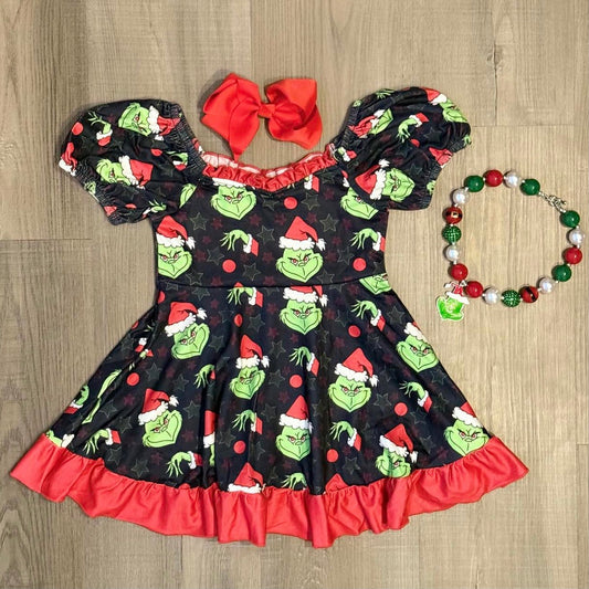 Black Grinch Character Dress
