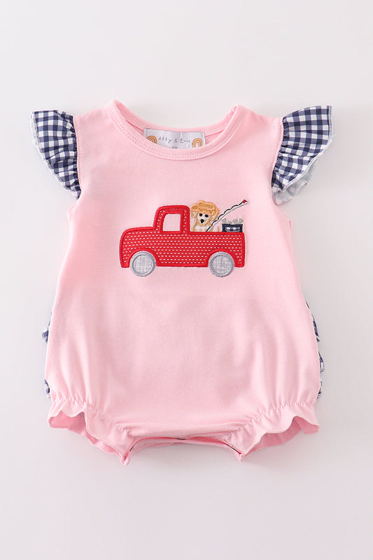 Pink Fishing Puppy Girl Bubble