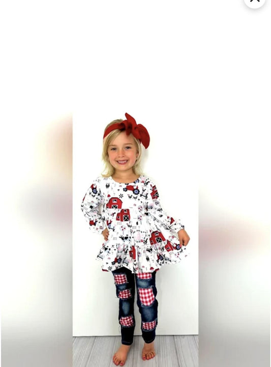 Red Barn Girl Set