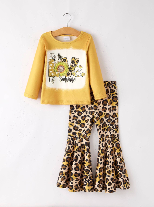 For the Love of Sunshine Leopard Print Set