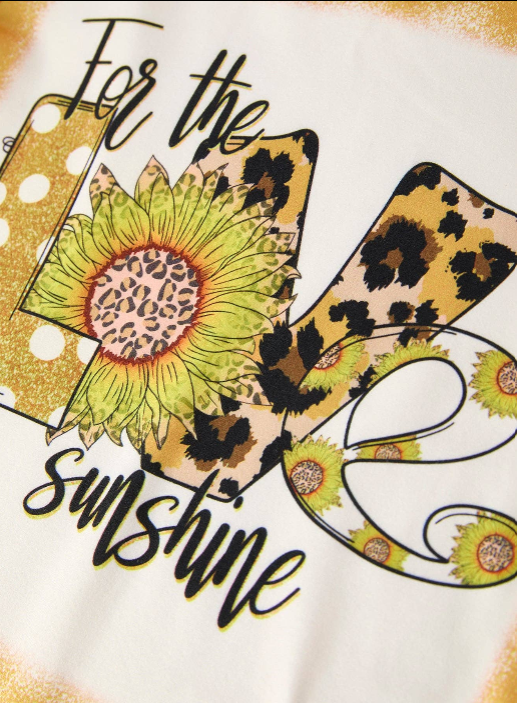 For the Love of Sunshine Leopard Print Set