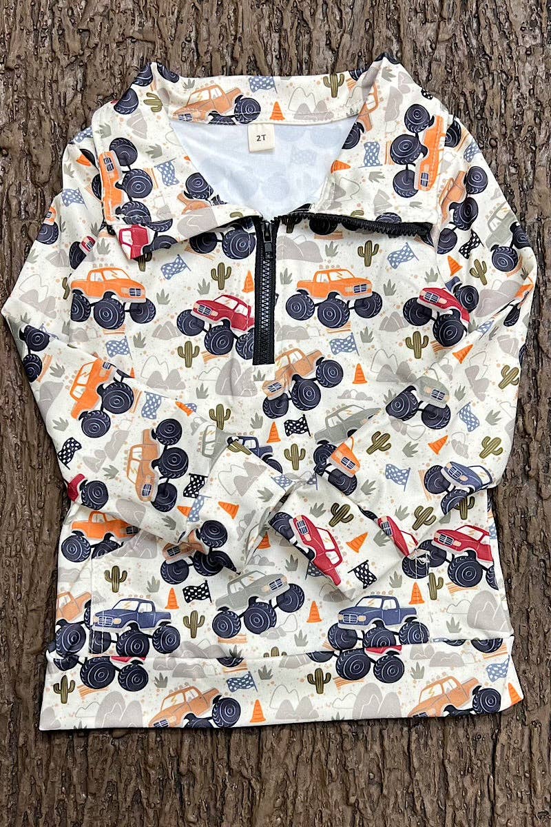 Desert truck pull over sweatshirt
