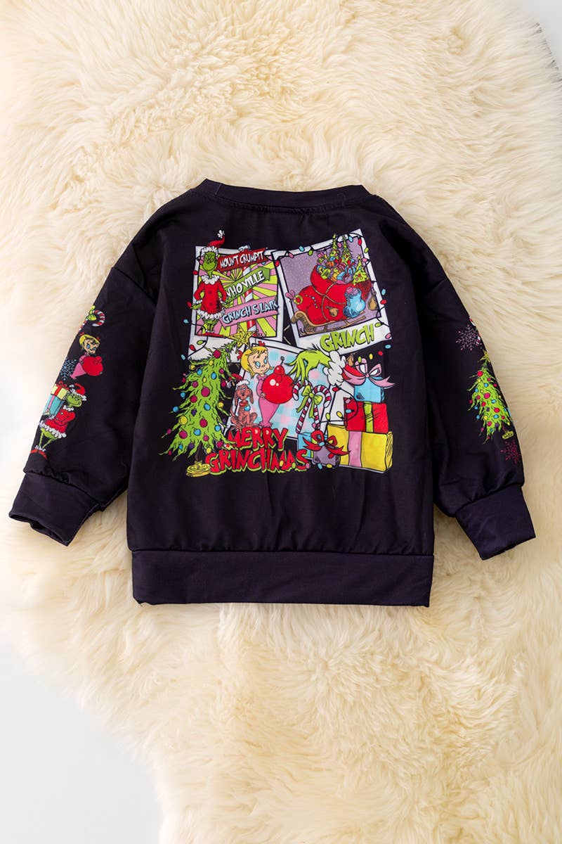 Black Christmas Grinch Sweatshirt