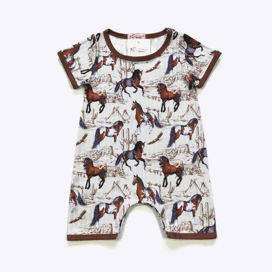 Mustang Boy Romper: