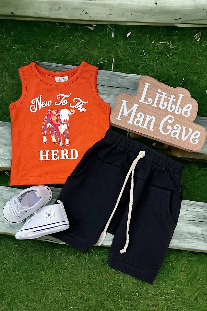 NEW TO THE HERD" 2 PCS SET FOR BOYS.