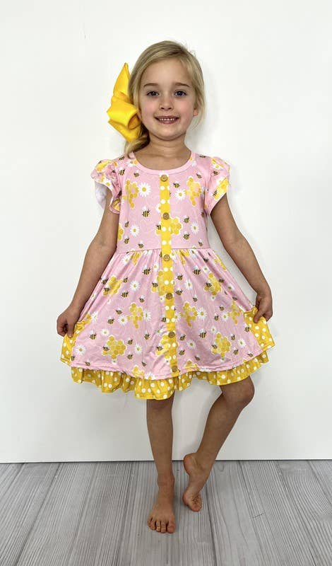 Honeycomb Girls Dress
