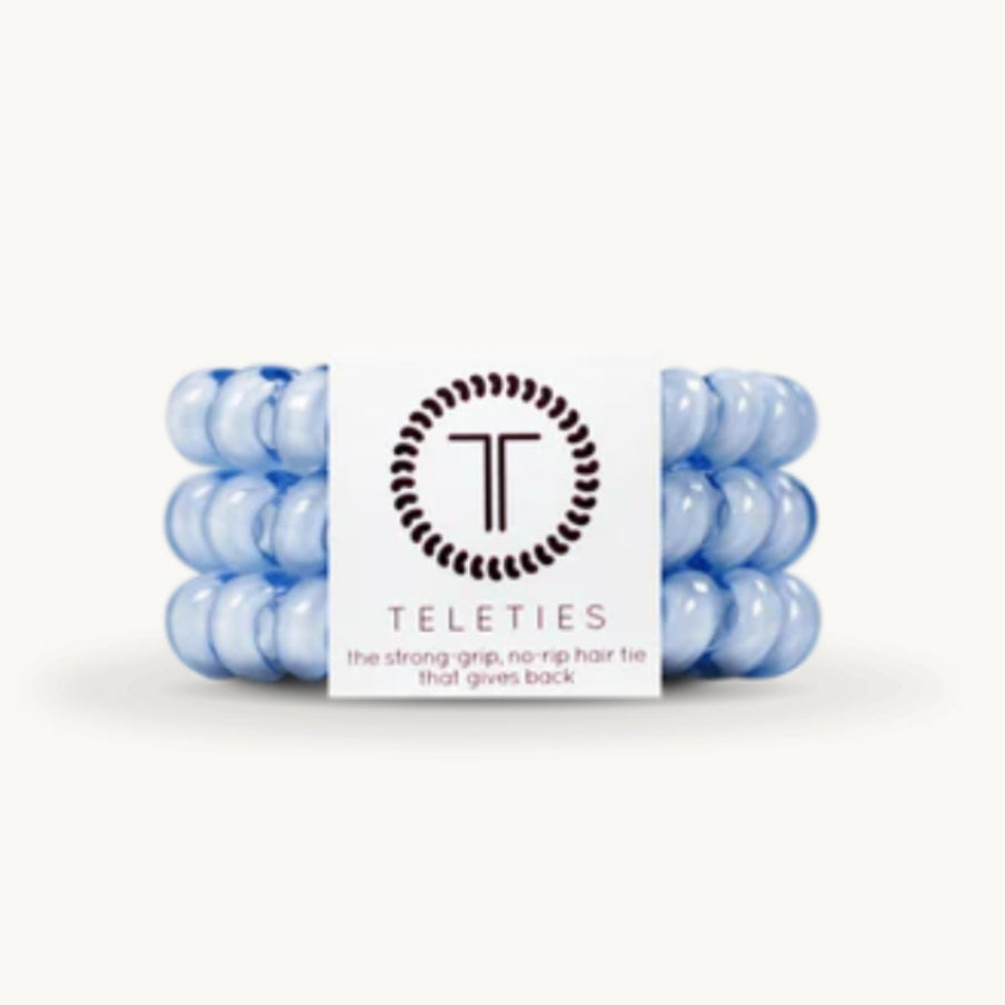 Washed Denim Teleties