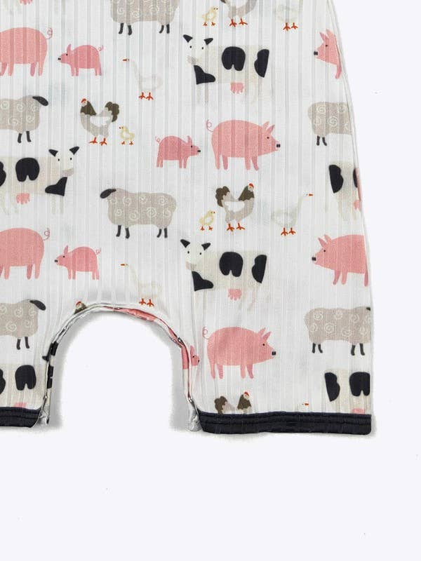 Down on the Farm Summer Boy Romper: