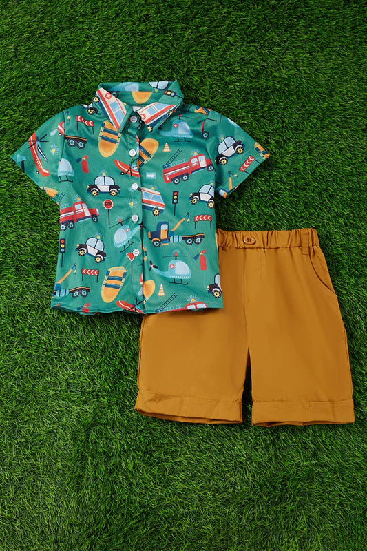 Firefighter boys 2 piece set.