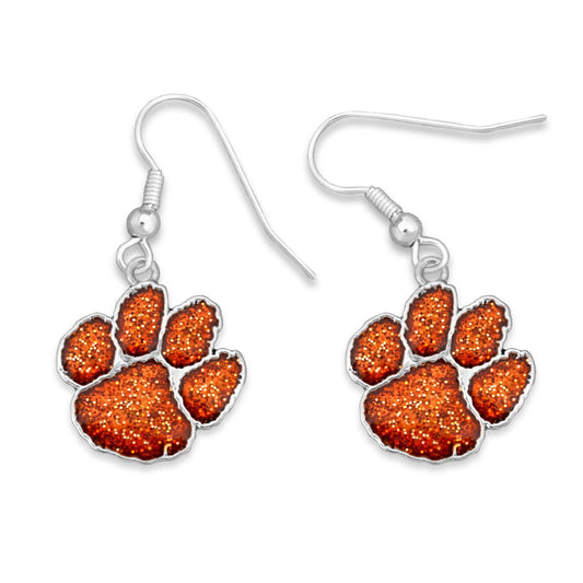 Clemson Tigers  Game Day Glitter Earrings