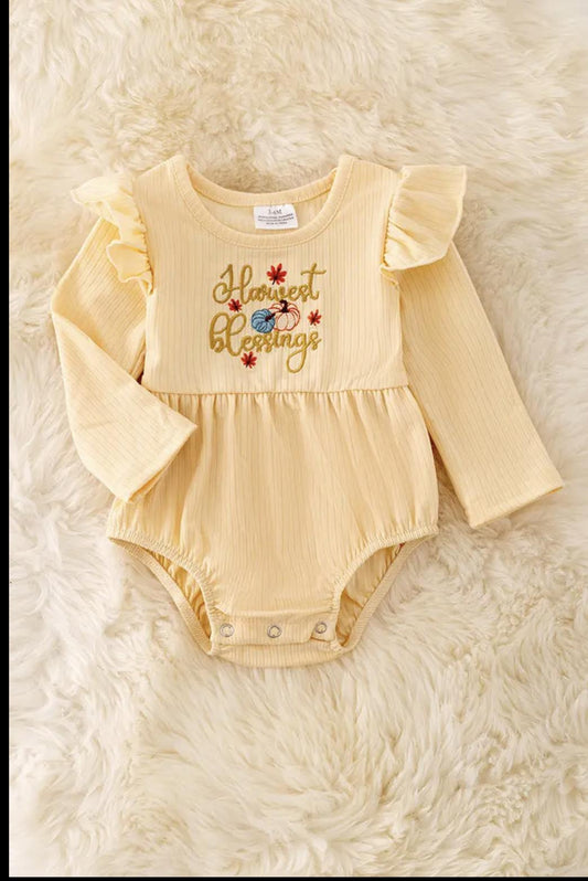 Harvest Blessings Pumpkin Embroidery