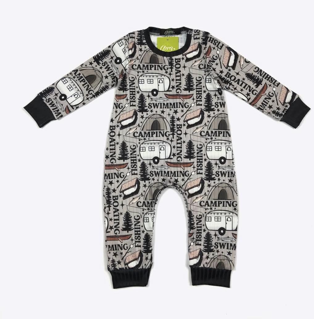 Camping Boy Romper