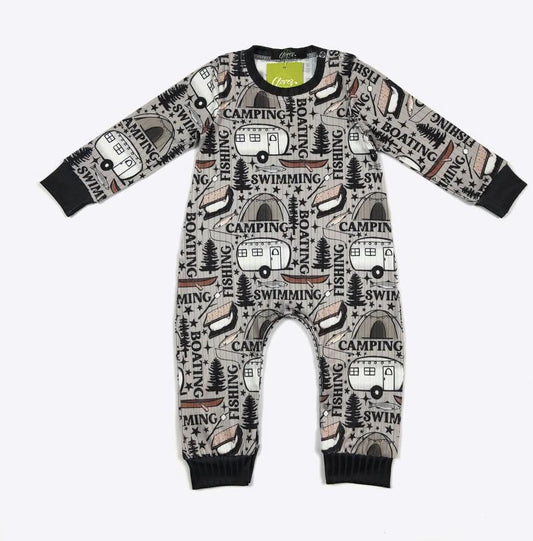 Camping Boy Romper