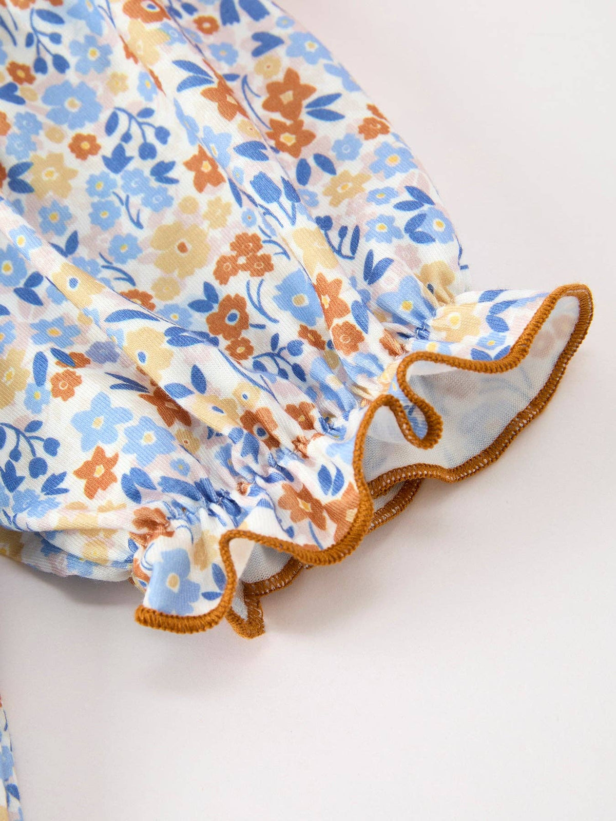 Fall Floral Smocked Dress