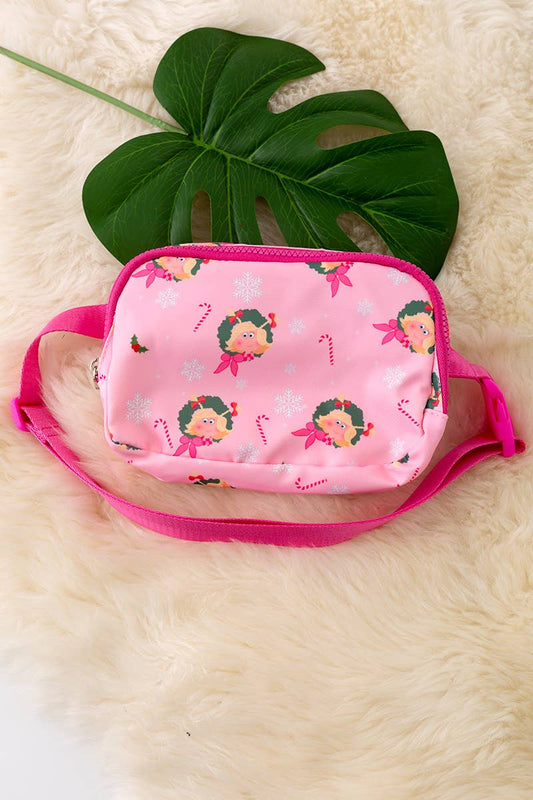 Christmas printed fanny packs available in 3 prints