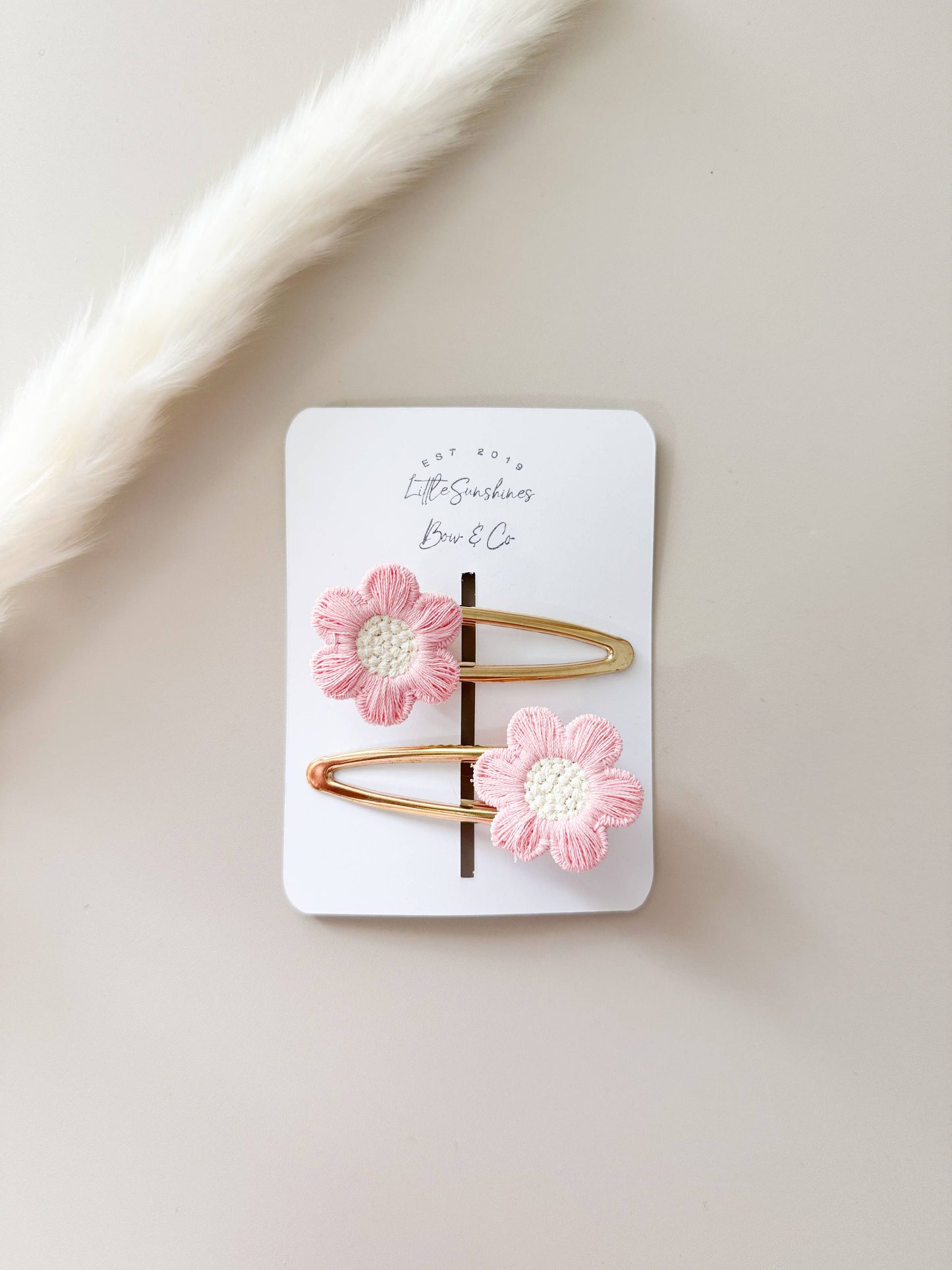 Flower Hair Clips- Set of 2