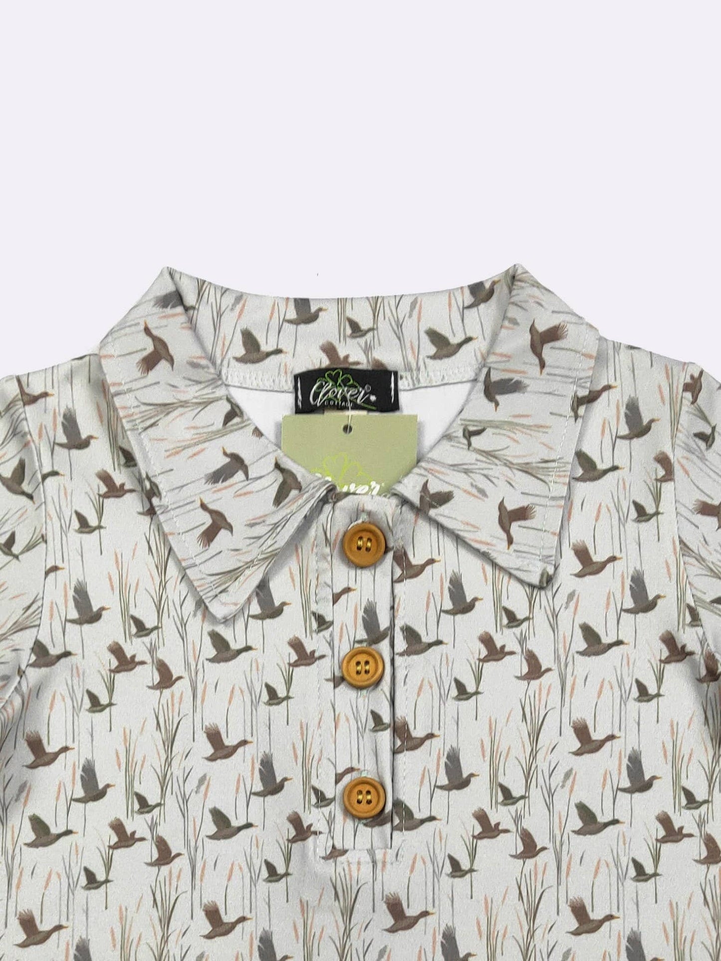 Duck Flight Boy Collar Shirt