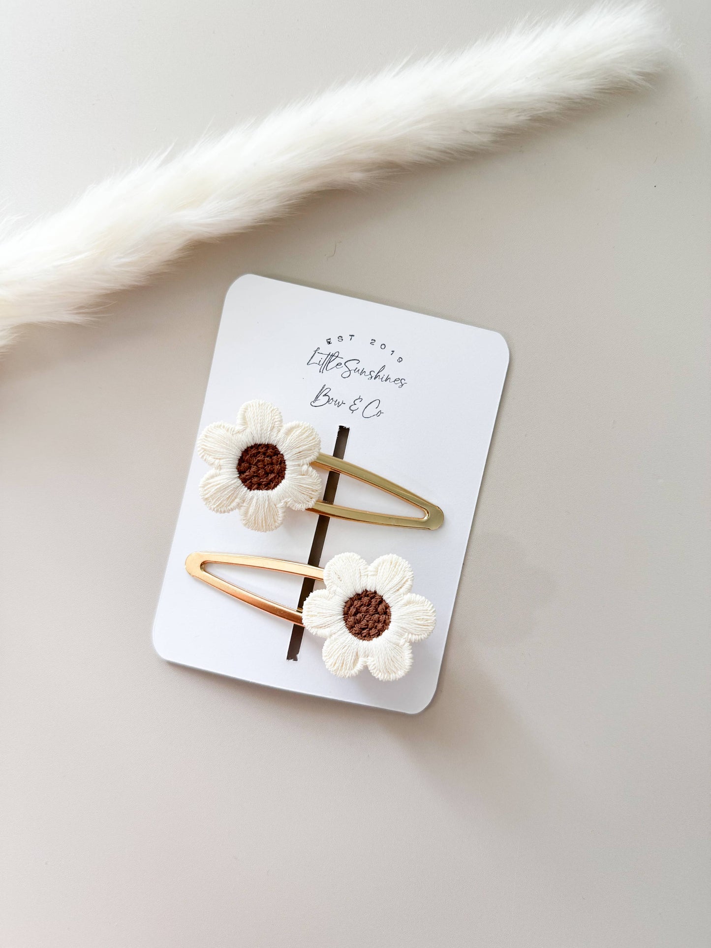 Flower Hair Clips- Set of 2