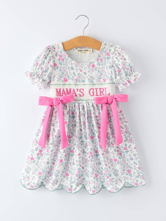 “MAMA'S GIRL” Smocked Dress