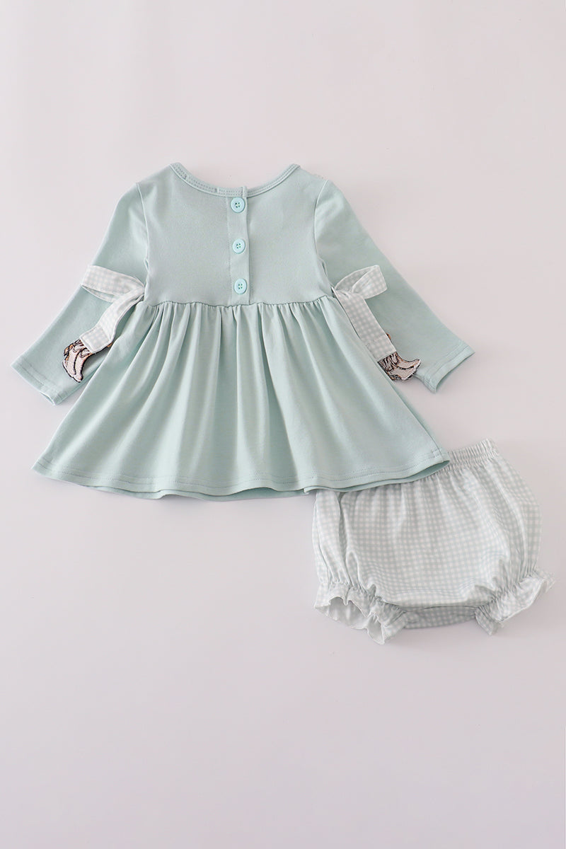Blue Boots Bloomer Set