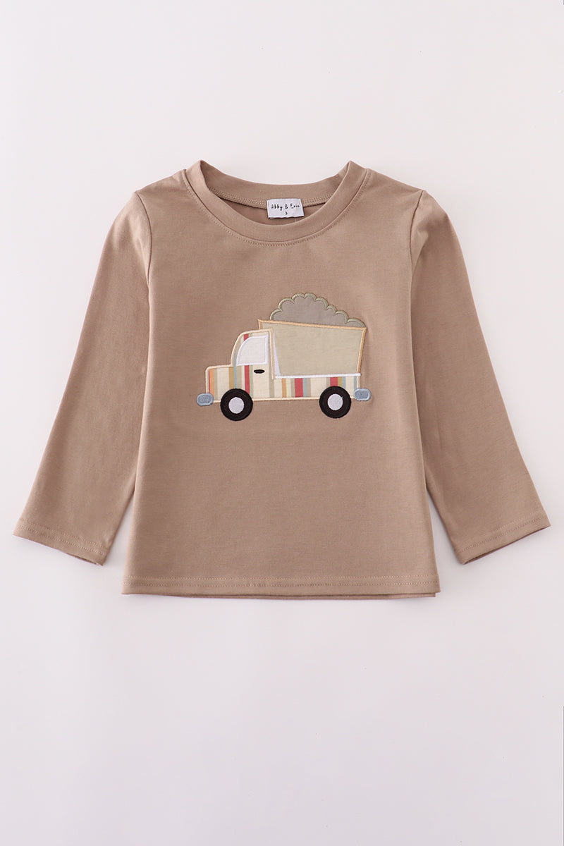 Khaki Vehicle Applique Top