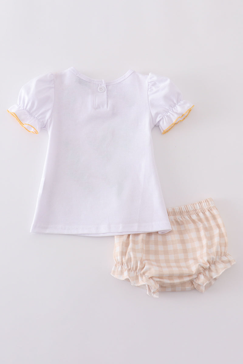 Easter cross girl bloomer set