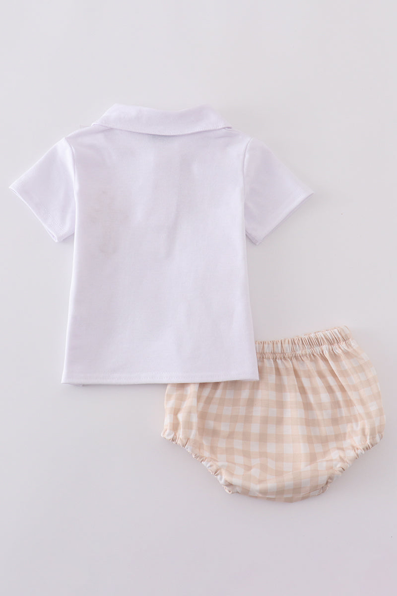 Easter cross boy bloomer set