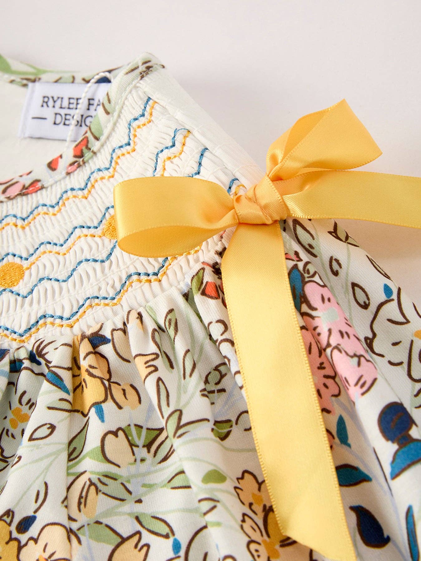 Fall Embroidery Floral Dress
