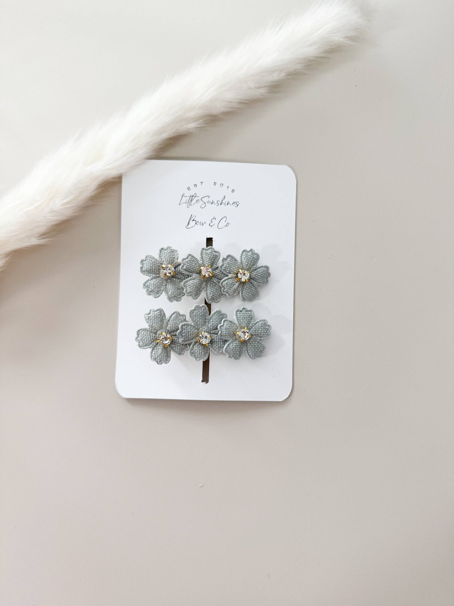 Flower Hair Clips- Set of 2