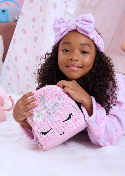 Miss Gwen Unicorn Tweed Micro Mini Backpack