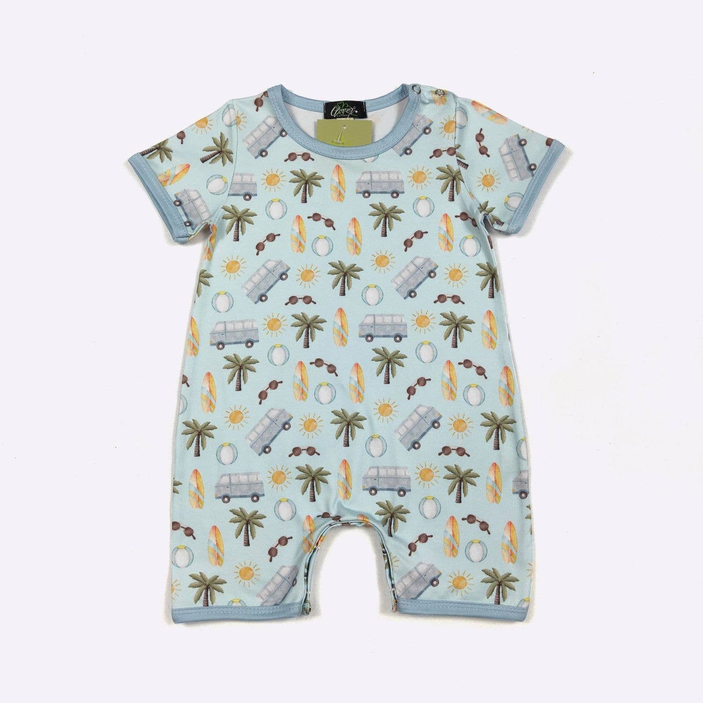 Beach Dude Boy Romper