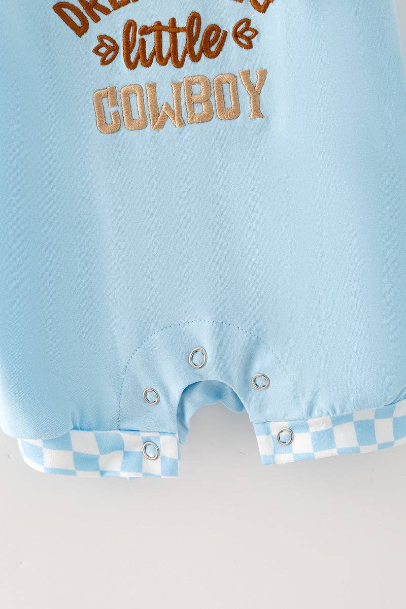 "Dream Big Little Cowboy" romper