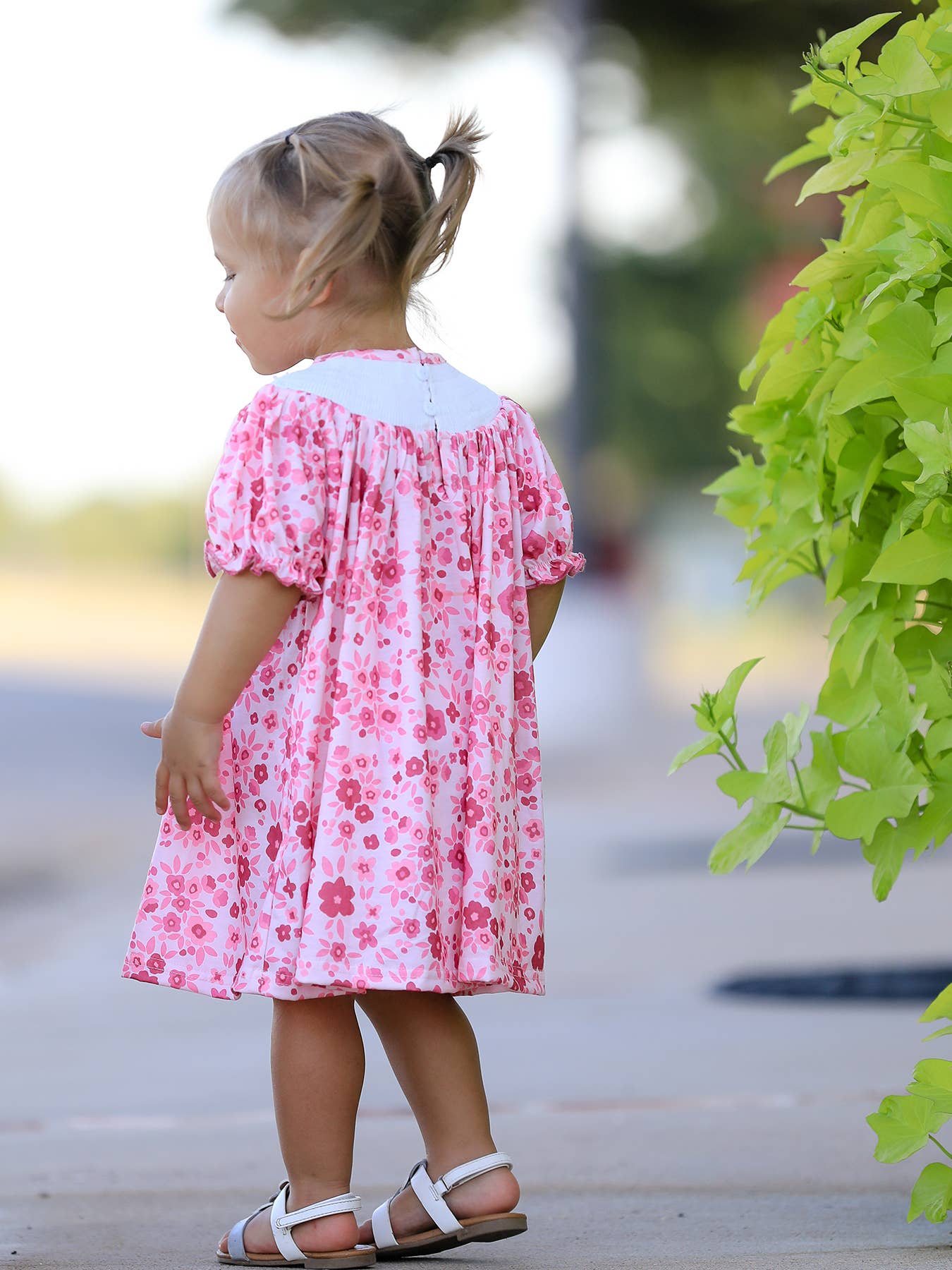 Boots Smocking Embroidered Dress