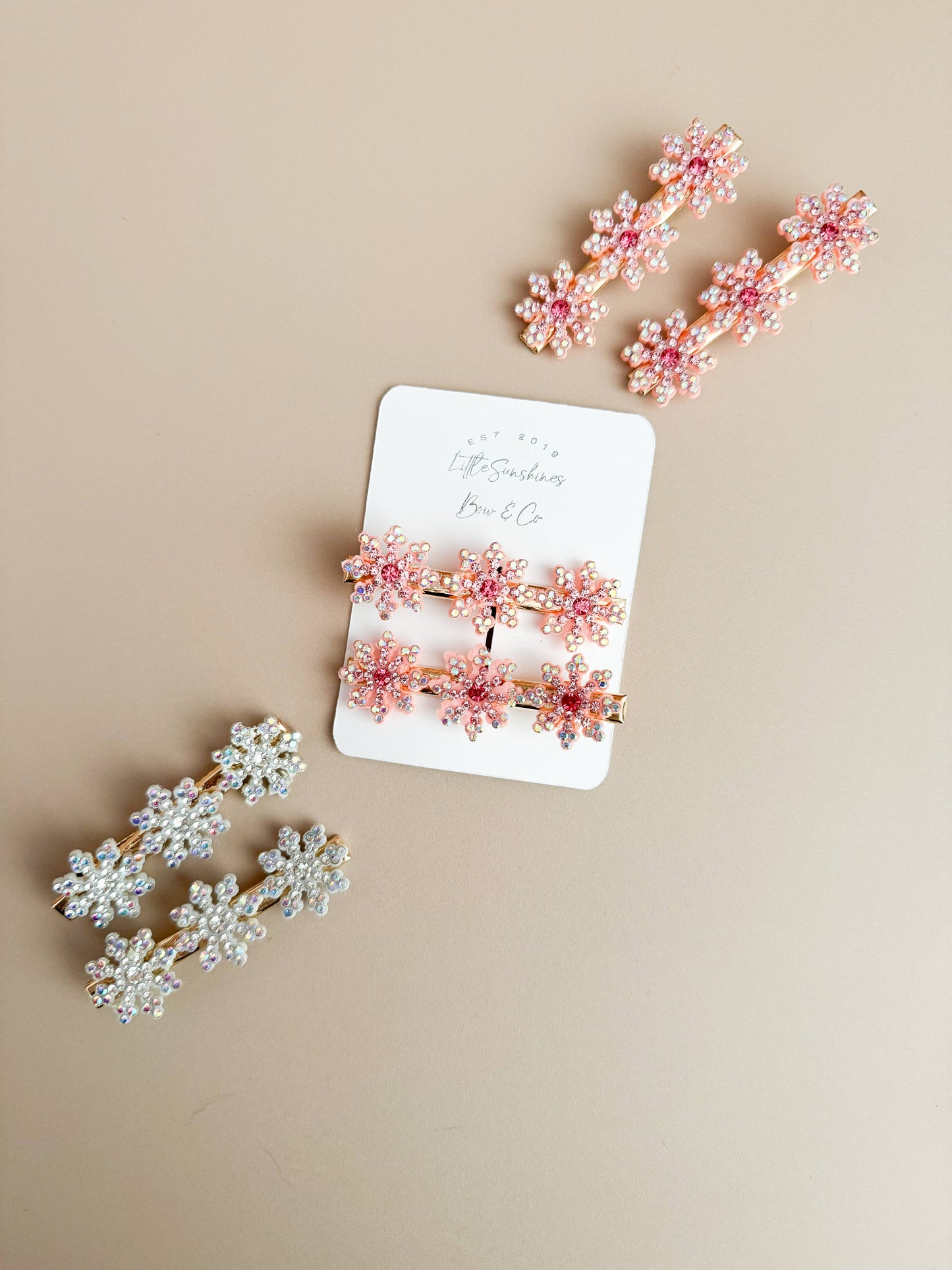 Snowflake Christmas Hair Clips