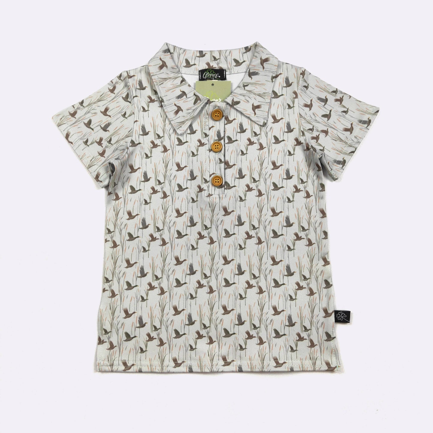 Duck Flight Boy Collar Shirt