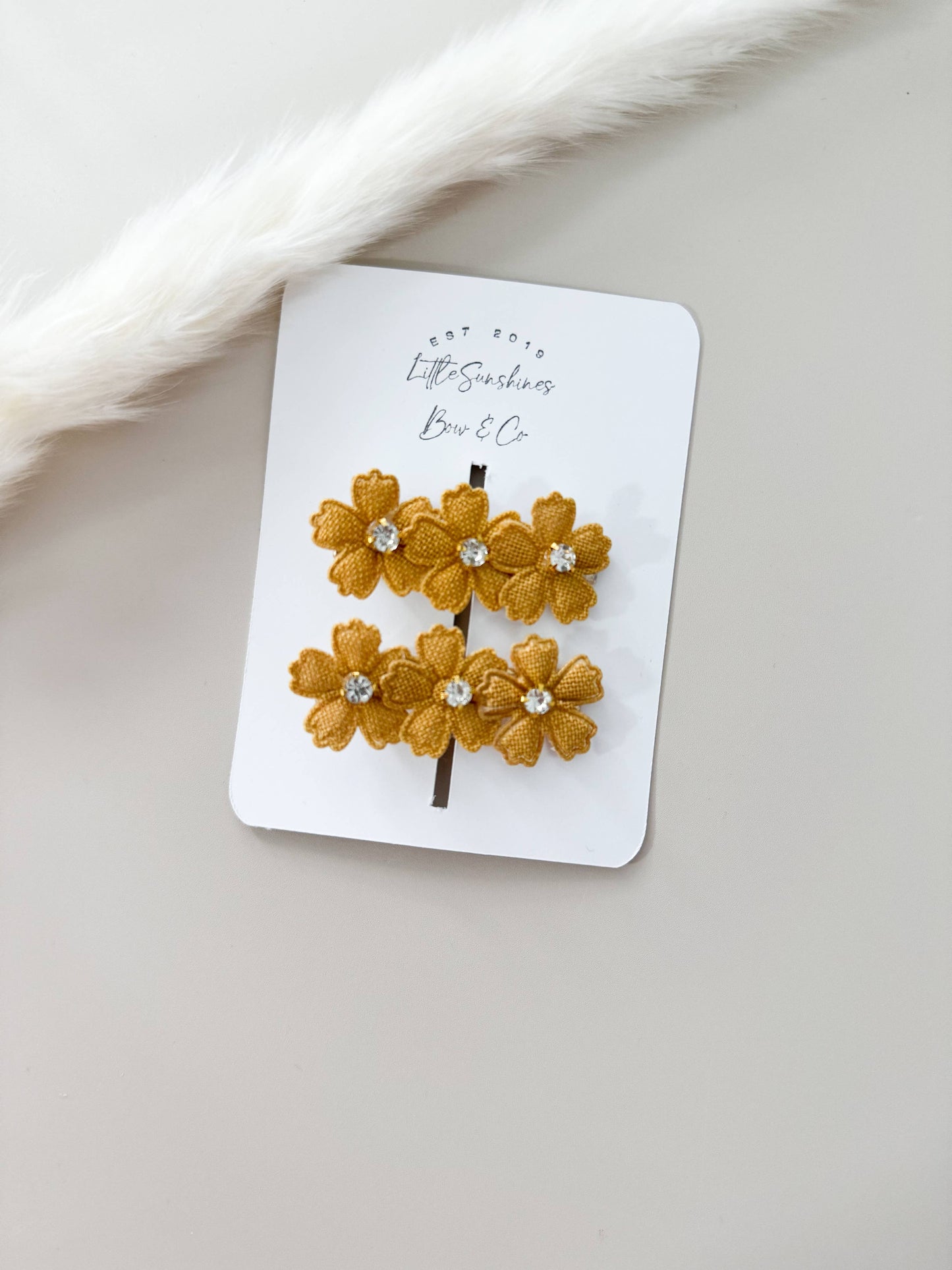Flower Hair Clips- Set of 2