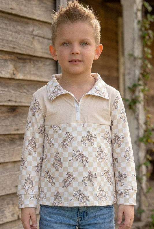 Ivory Checker & horse pull over.