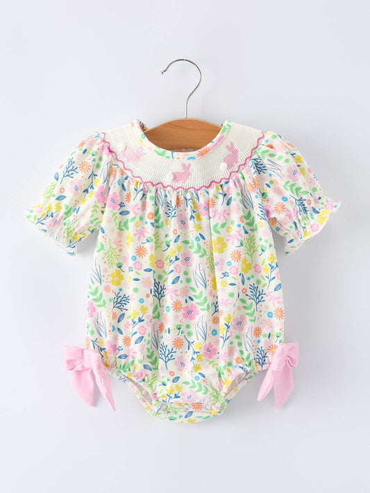 Easter Bunny Pom-Pom Romper