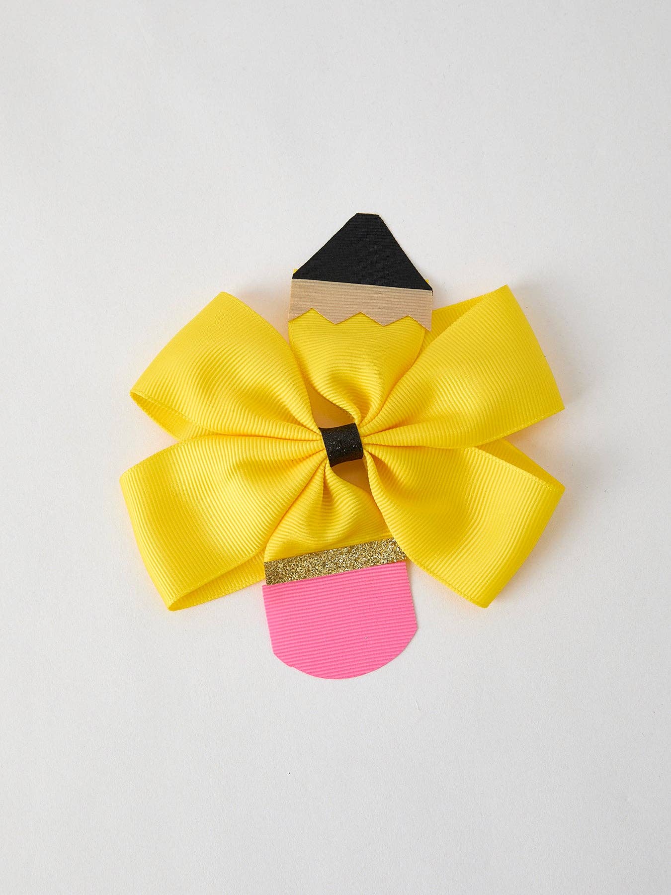 Back To School Pencil Bow Hair Clip