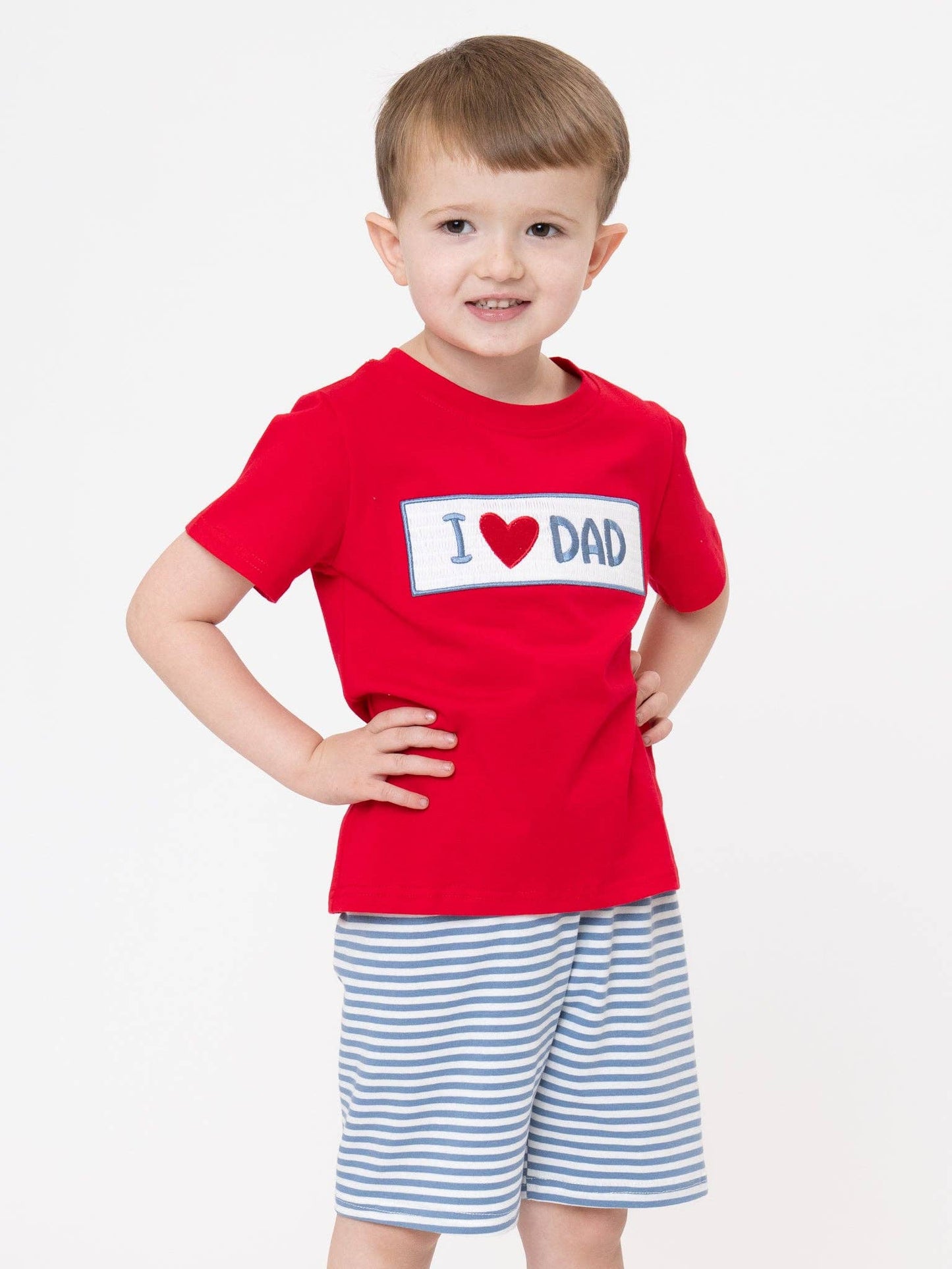 I Love DAD Boys Short Set