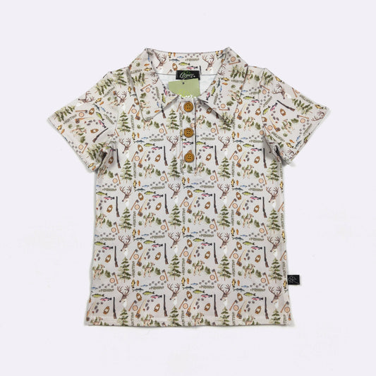 Hunting & Fishing Boy Collar Shirt